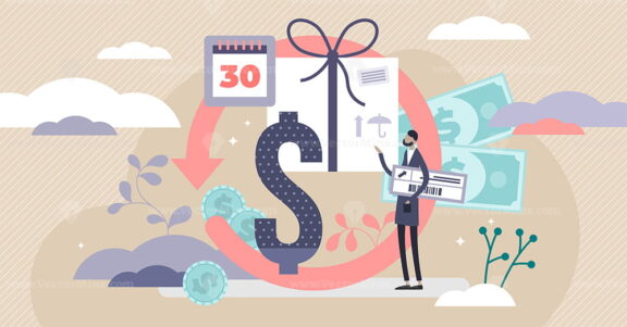 Refund returns vector illustration
