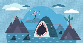 Risk vector illustration