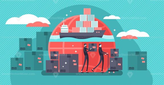 Shipping vector illustration
