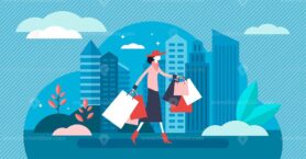 Shopping vector illustration