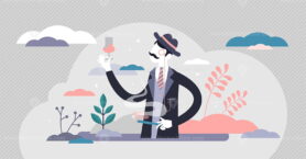 Snobbery vector illustration