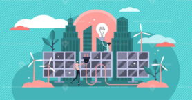 Solar energy vector illustration