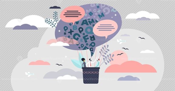 Speech vector illustration