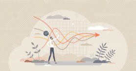 Strategic partnership and merge business for common goal tiny person concept