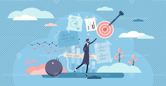 Stuck vector illustration