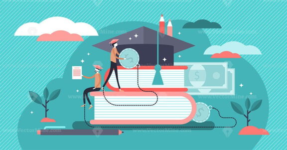 Student loans vector illustration