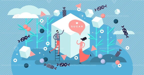 Sugar vector illustration