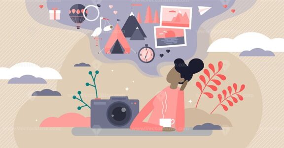 Sweet memories vector illustration