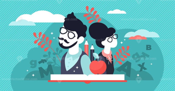 Teachers day vector illustration