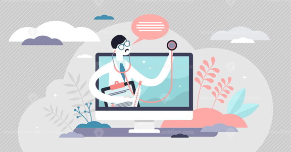 Telemedicine vector illustration