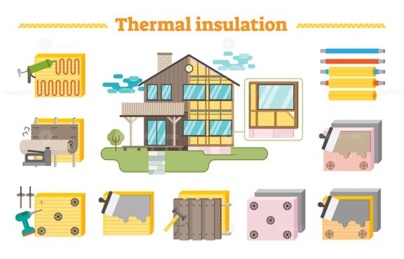 FREE Thermal insulation vector set