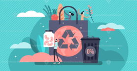 Zero waste vector illustration