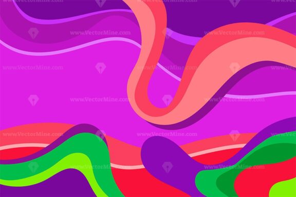 FREE Abstract liquid colorful background flat vector illustration