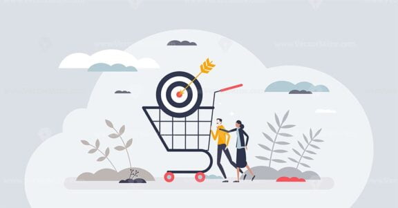 Affiliate marketing to earn commission for promotion tiny person concept