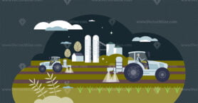 Agribusiness as agriculture business with maximal profit tiny person concept