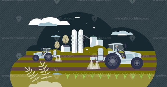 Agribusiness as agriculture business with maximal profit tiny person concept