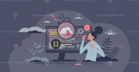 Automated software test with effective bug error checking tiny person concept