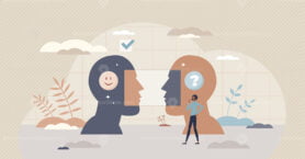 Bias as incorrect comparison with prejudice thinking tiny person concept