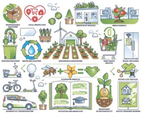 Circular economy for sustainable nature resources usage outline collection