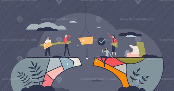 Contribution and work assistance for common social goal tiny person concept