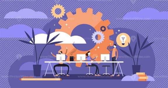 Coworking vector illustration