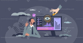 Data analysis and management using technology tools tiny person concept