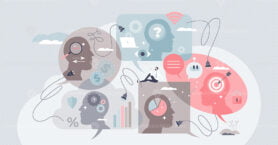 Diversity in tech as technology variety for data analysis tiny person concept