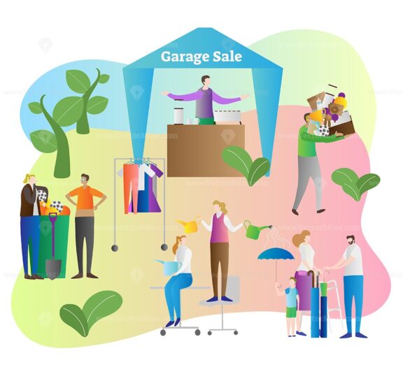 FREE Garage sale vector illustration