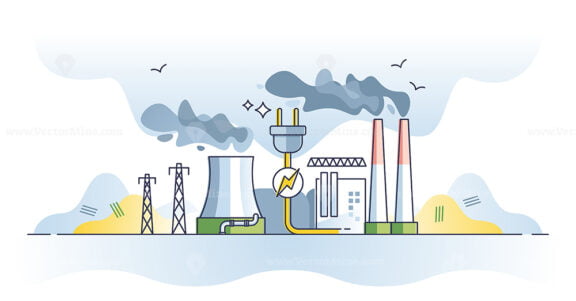 Generating power and electricity production with energy plant outline concept