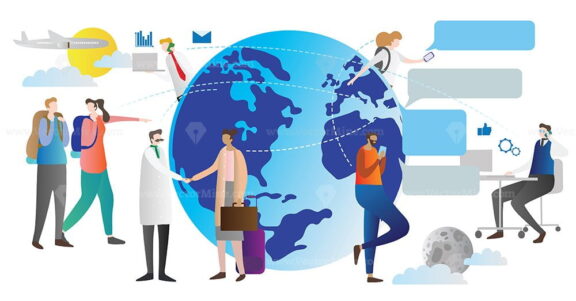 FREE Globalisation vector illustrator