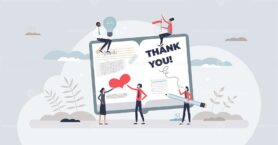 Gratitude journaling as daily appreciation training tiny person concept