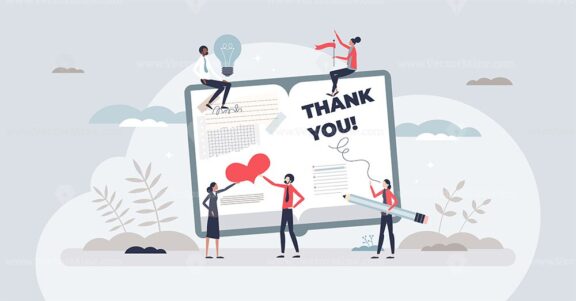 Gratitude journaling as daily appreciation training tiny person concept