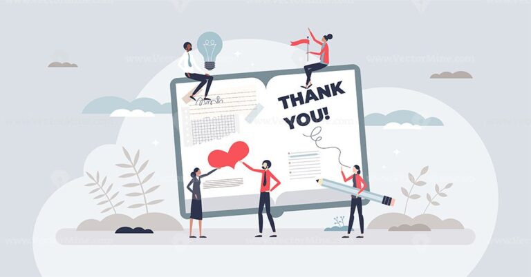 Gratitude journaling as daily appreciation training tiny person concept
