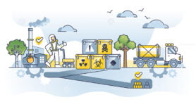 Hazardous waste management for toxic radioactive materials outline concept