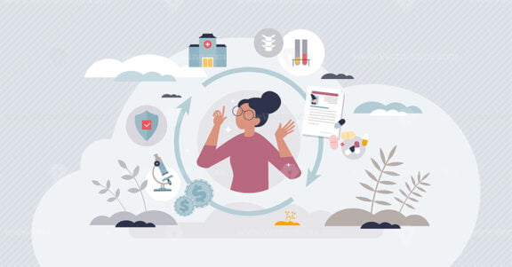 Health information exchange for effective healthcare tiny person concept