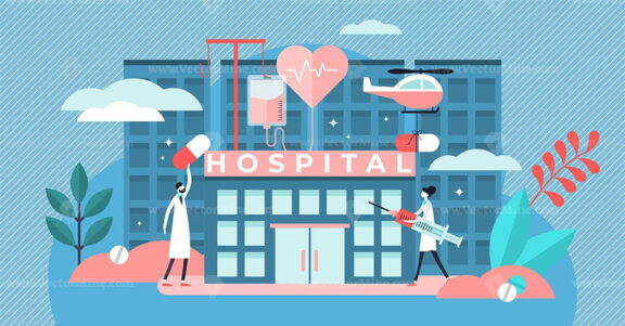 Hospital vector illustration