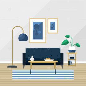 FREE Living room vector illustration