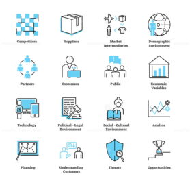FREE Marketing environment icon collection set