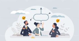 Mediation session and redirecting conversation progress tiny person concept