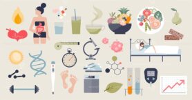 Metabolism objects with digestive and gastric elements tiny person collection
