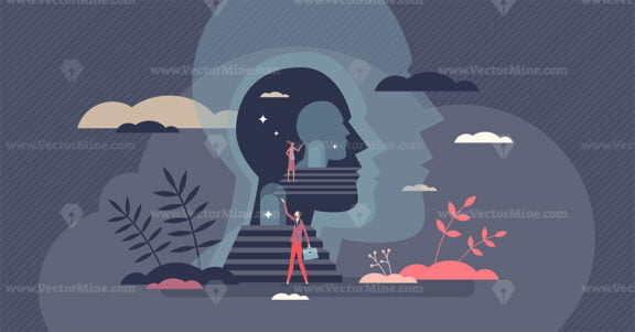 Mind exploring with personality and individuality search tiny person concept