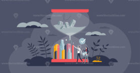 Navigating change management and business evolution tiny person concept