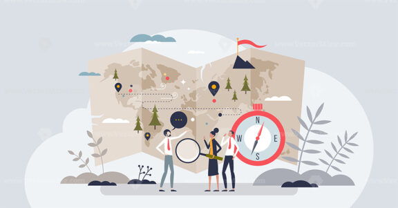 Navigating the project management odyssey and business tiny person concept