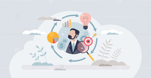 Performance management for manager with activity control tiny person concept