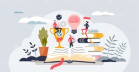 Personal growth and learning for intelligence development tiny person concept