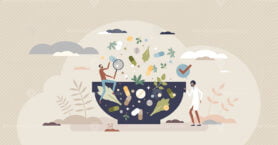 Pharmacohnosy as pharmacy and medical drugs from nature tiny person concept