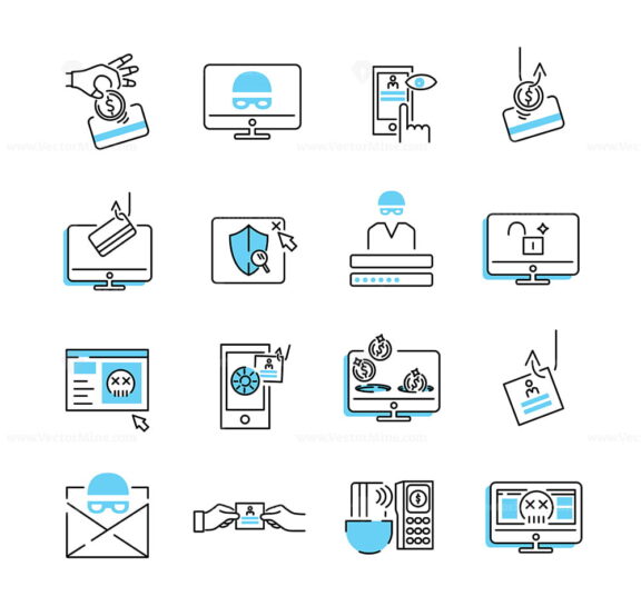 FREE Phishing icon collection set