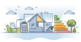 SAP calculations as standard assessment procedure for home outline diagram