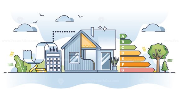 SAP calculations as standard assessment procedure for home outline diagram