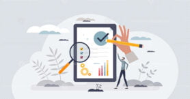 SEO checklist or search engine optimization management tiny person concept